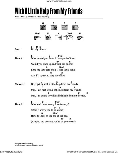 with a little help from my friends chords|with a little help from my friends guitar tab.